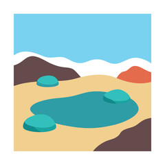 sunlight beams through the water surface