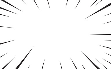 Manga comic effect. Action line speed effect. Cartoon stripes for decoration.