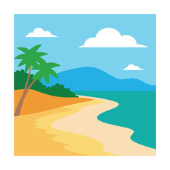 natural coastal beach view