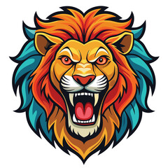 Fototapeta premium Roaring Lion Mascot