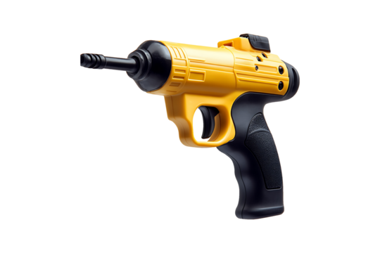 Glue Dispensing Gun Isolated on Transparent Background PNG Image.