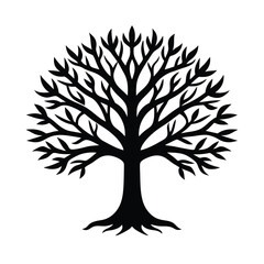 Fototapeta premium vector ash tree silhouette