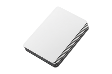 Flash Card Isolated on Transparent Background PNG Image.