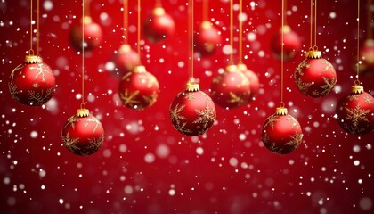 Red Christmas Ornaments: Festive, Sparkling Holiday Decor