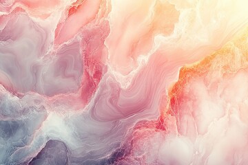 Soft flowing abstract colorful artwork depicting organic forms and patterns