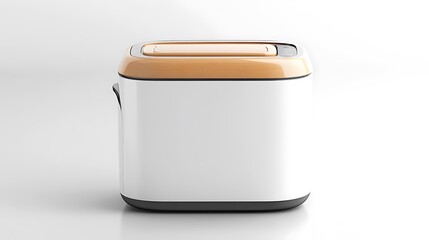 White kitchen appliance with studio shot.