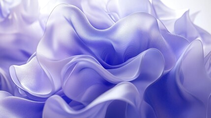 Obraz premium Soft, flowing, lavender fabric folds