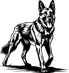 German Shepherd, horse, vector, animal, head, illustration, dog, mammal, wild, black, drawing, art, tattoo, nature, tiger, cartoon, sketch, design, logo, pet, silhouette, stallion, cat, farm, tribal, 