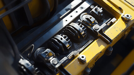 Petroleum engineer conducting routine maintenance on offshore drilling equipment. Featuring equipment maintenance