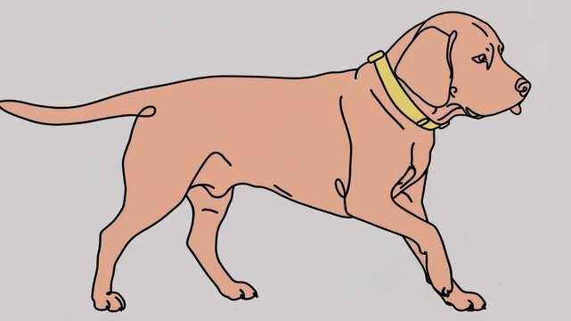 Side Profile Dog Illustration