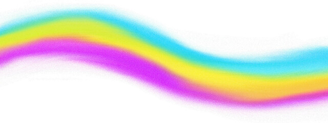 Colorful Wavy Gradient Grainy with Neon Tones on Transparent Background