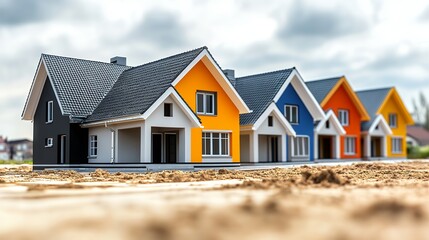 Architect Creates Colorful Home Designs in Modern Neighborhood