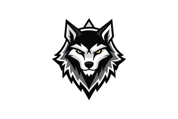 Fototapeta premium wolf head vector illustration