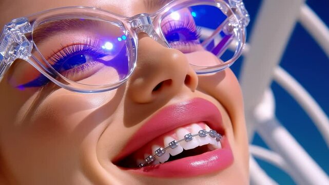 Orthodontic style: enamel glow, aligned teeth, bite balance, arc symmetry, polished surface, facial harmony, smile structure, oral hygiene, dental shape, tooth contour, clear finish, natural tone