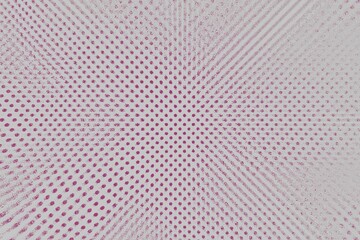 Abstract geometric pattern of radiating dots in light pink and white