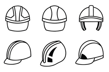 Construction Helmet Designs for Safety Posters