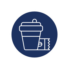 Coffee To Go icon vector stock illustration
