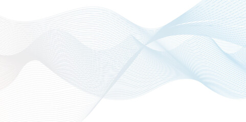 Abstract wave blend stripes lines white background. Vector curve line pattern mesh. Technology lines flow and motion energy blend.	