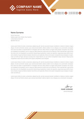 Fototapeta premium Business letterhead template 