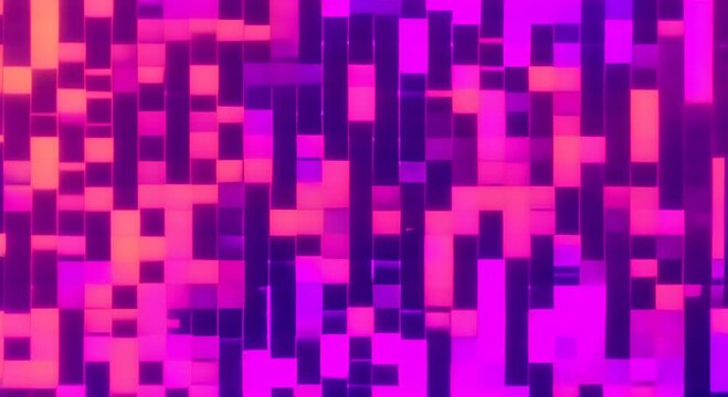 Abstract pixel retro 8bit neon pink rgb video game glitch noise texture square tiles animated retro video game pixelated background seamless looped vj pattern psychedelic 80s 90s 2000s texture 4K