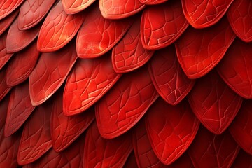 Obraz premium Red Scale Texture Pattern