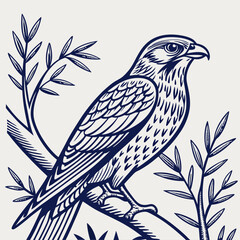 vector illustration of a bird