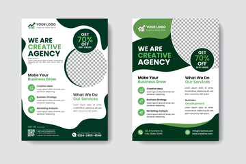 Corporate business flyer template design