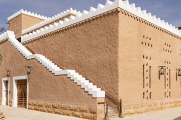 Diriyah, Riyadh, Saudi Arabia. Adobe building in the Diriyah area of Riyadh.