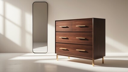 Dresser mirror displayed on a plain white background.