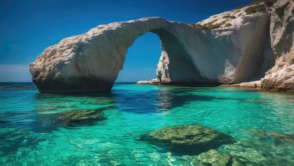 Fototapete Rund The Lagoon's arch under a clear sunny summer sky © VRVisionary