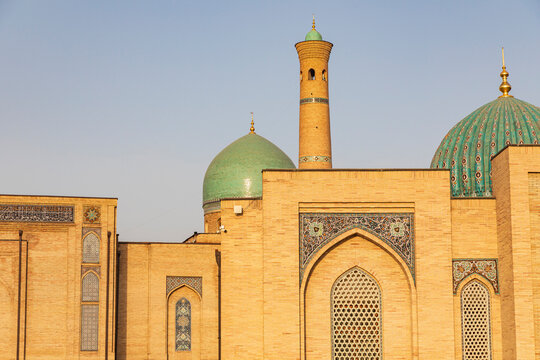 Tashkent, Uzbekistan, Central Asia. Khazrati Imam Mosque in the Hazrati Imam Complex in Tashkent.