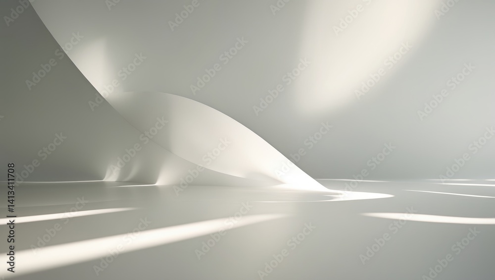Poster a neutral backdrop with smooth, soft diagonal light lines creating a gentle pattern.