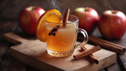 Warm Apple Cider Cocktail with Booze