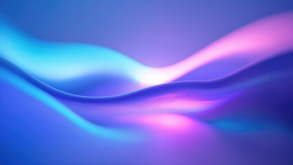 Naklejka premium Blurry neon illumination. Shimmering backdrop. Ultraviolet radiance. Out-of-focus color gradient sparkle effect abstract layer.