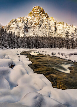 Mount Chephren from Waterfowl Lake, Canada