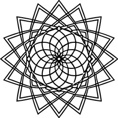 Obraz premium Sacred Geometry Pattern Design