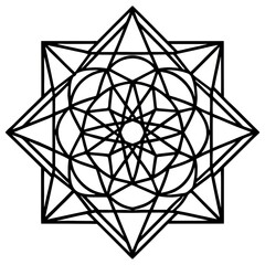 Fototapeta premium Sacred Geometry Pattern Design