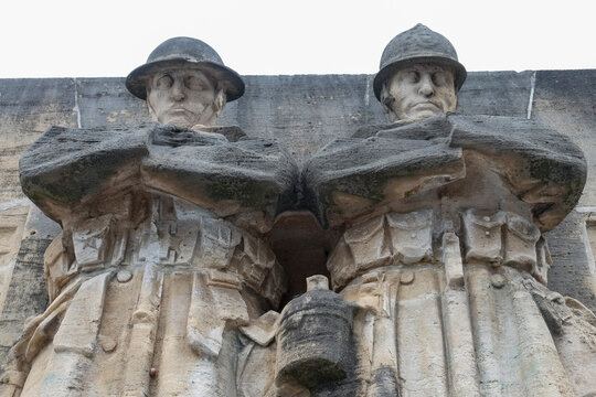 Brussels, Belgium. Art Deco sculpture from the late 1930's.
