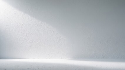 Background featuring white plastered wall texture with rough grainy stone