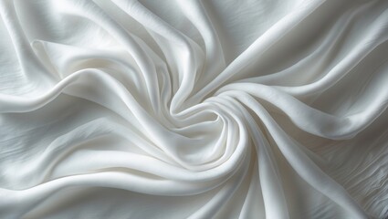 Obraz premium White textile background with wave patterns