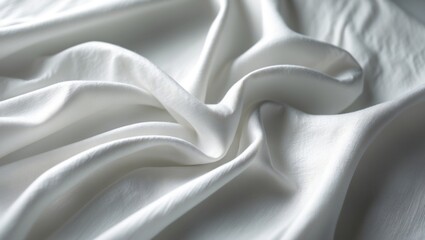 Obraz premium Abstract background of white silk fabric