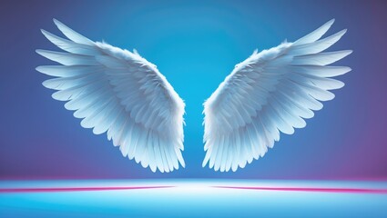 Fototapeta premium white wing on its own