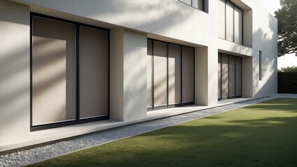 Modern Fabric Shutters for Exterior Use