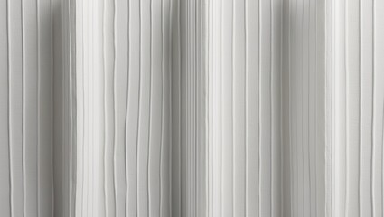 Obraz premium Striped white cotton fabric texture.