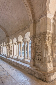 France, Provence, Arles. Saint Trophime Cloister completed in the 13th century