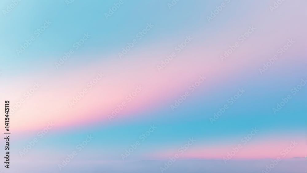 Wall mural abstract blurred morning nature with pale gradient sky and bright bokeh texture background