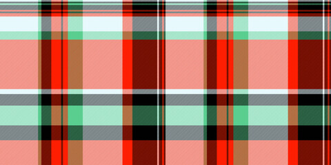 Vibrant red, green, and white plaid pattern. Perfect for textile design, fashion, or website backgrounds.  This cheerful, geometric texture offers a fresh, modern take on classic plaid.