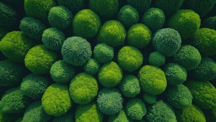 Smooth moss surface for decor, wall art, greenery for interior design, atmospheric wall element 2