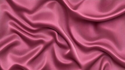 Obraz premium Dusty rose silk fabric texture, draped folds, background blur, textile design