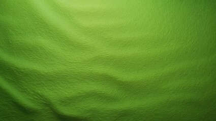 Close-up of lime texture or vibrant green felt. Crafting idea, DIY, handmade. Overhead view, flat layout, space for text. For creative goods stores.